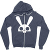 skull bunny Zipper Hoodie