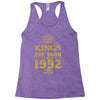 kings are born in 1992 Racerback Tank