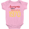 awesome since november 1970 Baby Bodysuit