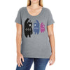 Black Bear Metal Artistshot Ladies Curvy T-Shirt