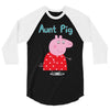 peppa pig aunt pig 3/4 Sleeve Shirt