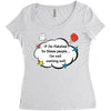 If I'm Related to These People I'm Not Coming Out Women's Triblend Scoop T-shirt