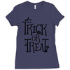 trick or treat halloween Ladies Fitted T-Shirt