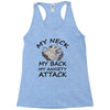 anxiety attack Racerback Tank