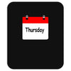 title of day of the week sunday thursday day of the week Mousepad