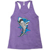 shark tornado Racerback Tank
