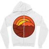 sunset circle Zipper Hoodie