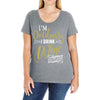 wine outside Ladies Curvy T-Shirt