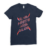 rad white and blue Ladies Fitted T-Shirt