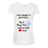 Our Family is Growing Maternity Scoop Neck T-shirt