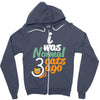 i was normal cats Zipper Hoodie