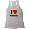 i love personalize Racerback Tank