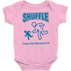shuffle feel the movement Baby Onesie