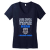 police officers dad Women's V-Neck T-Shirt