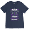 Never Underestimate the Strength of a Pancreatic Cancer Warrior V-Neck Tee