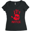 hai hater trending Women's Triblend Scoop T-shirt