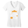 i teach the cutest pumpkins in the patch Women's V-Neck T-Shirt