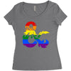 dungeons and dragons lgbtq Women's Triblend Scoop T-shirt