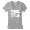 hug dealer love Women's V-Neck T-Shirt