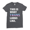 This is What Trans Looks Like Ladies Fitted T-Shirt