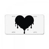 dripping heart melting heart License Plate