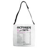 October Girl Facts Scorpio Adjustable Strap Totes