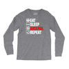 eat sleep arsenal Long Sleeve Shirts