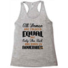 all women are created equal but only the best are born in november Racerback Tank