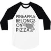 pineapple pizza 3/4 Sleeve Shirt