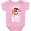 my neck my back my anxiety attack opossum guys tee Baby Bodysuit