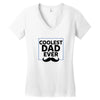 Coolest Dad Ever Women's V-Neck T-Shirt