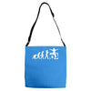 dj evolution funny music mixing djing disk jockey turntable Adjustable Strap Totes