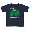 t rex hasst liegest&uuml;tze Toddler T-shirt