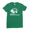always late worth wait funny turtle tee Ladies Fitted T-Shirt