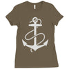 anchors aweigh Ladies Fitted T-Shirt