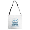 This Girl Loves Camping With Her Boyfriend Adjustable Strap Totes