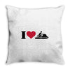 i love jet ski racing Throw Pillow