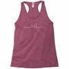 cat heartbeat Racerback Tank