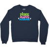 peace, love, massage Crewneck Sweatshirt