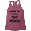 Super January Girl Racerback Tank