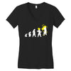 goku evolution Women's V-Neck T-Shirt