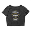 legendary riders are born in 1990 Crop Top