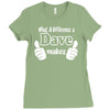 what a difference a dave makes Ladies Fitted T-Shirt