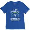 alien abductee survivor tour ufo nerd geek comic funny V-Neck Tee