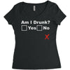 am i drunk Women's Triblend Scoop T-shirt