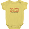 gaming doesn't make me violent Baby Bodysuit