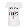 i stole her heart Maternity Scoop Neck T-shirt