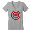 captain canada Women's V-Neck T-Shirt