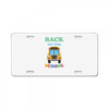Back To The School License Plate