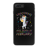 Unicorns are born in February iPhone 7 Plus Case